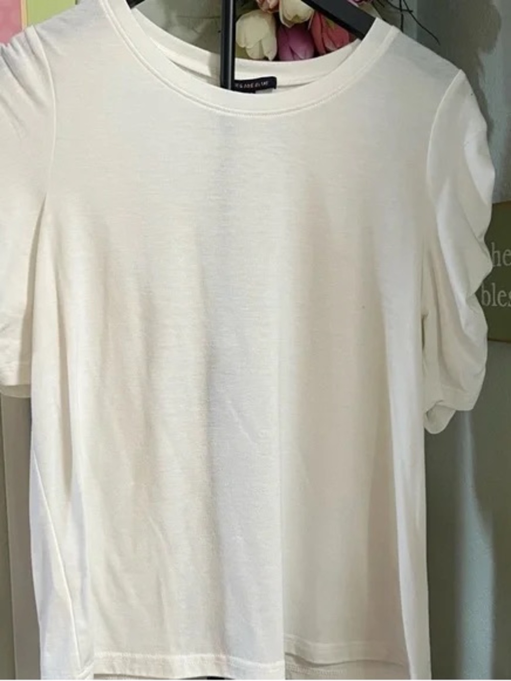 Classic White Crewneck Tee - Women's Top